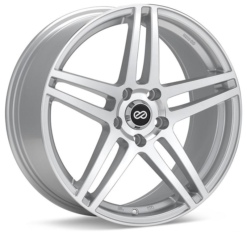 Enkei RSF5 16x7 5x100 45mm Offset 72.6mm Bore Silver Machined Wheel