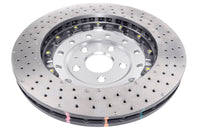 DBA 06-17 Audi RS3 8V Sedan 5000 Fully Assembled 2-Pc Clear Anodized Hat T3 Drilled/Dimpled Rotor