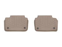 WeatherTech 19-22 Volvo S60 Plug-In Hybrid 2nd Row 2pc Rear FloorLiner - Tan