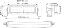 Hella Universal Black Magic 30in Tough Double Row Curved Light Bar - Spot & Flood Light