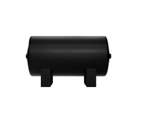 Firestone Air Tank 2 Gallon 7in. x 14.5in. (2) 1/4in. NPT Ports 150 PSI Max - Black (WR17609462)