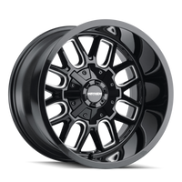 Mayhem 8107 Cogent 20x10 / 8x170 BP / -19mm Offset / 125.2mm Hub Gloss Black Milled Wheel