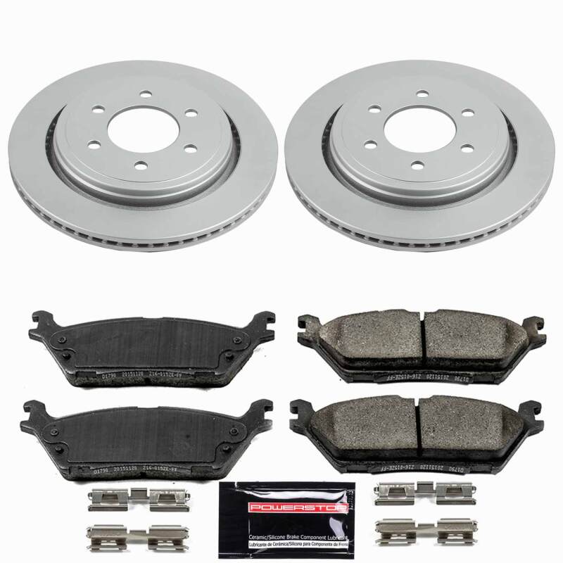 Power Stop 15-17 Ford F-150 Rear Z23 Coated Brake Kit