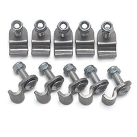 Russell Performance Billet 3/16in Tubing Clamp Natural Finish (12 pcs.)