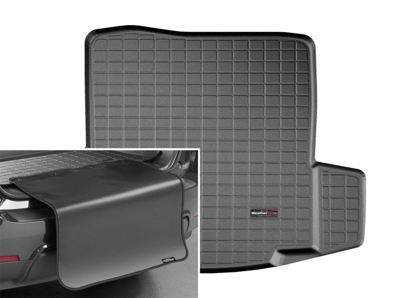 WeatherTech 2016+ Chevrolet Malibu w /Standard Drivetrain Cargo Liner w/ Bumper Protector - Black