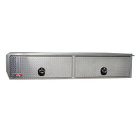 Westin/Brute High Cap HD Top Sider 16in x 88in w/flip up Doors - Aluminum