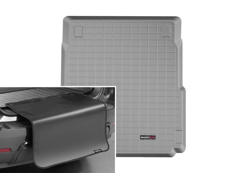 WeatherTech 2018+ Porsche Panamera Cargo Liner w/Bumper Protector - Grey