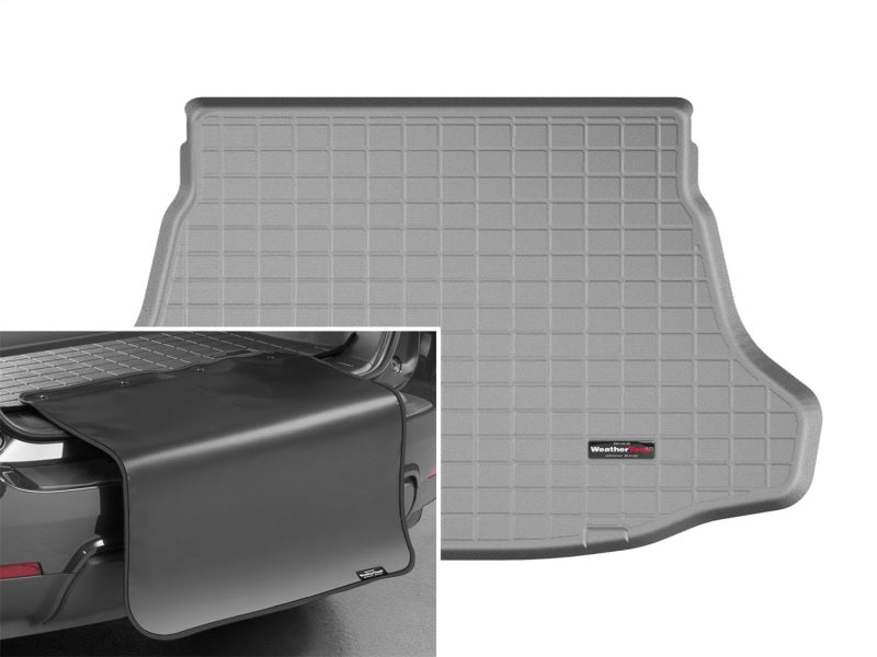 WeatherTech 2016+ Toyota Prius Cargo Liner w/ Bumper Protector - Grey (Fits w/ Spare Tire)