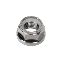 Wilwood nut 3/8-24 nylon self lock hex flange titanium GR5