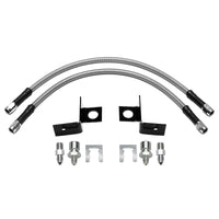 Wilwood flexline kit 14IN -3 hose M1.5 IF 1/8-27 NPT W/BRACKET