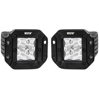 Westin FM4Q 3W Osram w/mounting hardware and pigtail connectors (set of 2) - Black