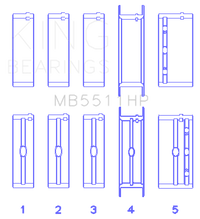 King Engine Bearings GM 326/350/389/400 w/ 3in Main (Size STD) Main Bearing Set
