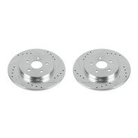 Power Stop 11-17 Lexus CT200h Rear Evolution Drilled & Slotted Rotors - Pair