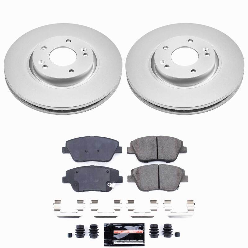Power Stop 11-15 Hyundai Sonata Front Z23 Coated Brake Kit