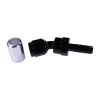 Russell 6AN ProClassic Crimp 30 Degree Hose End - Black