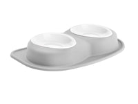 WeatherTech Pet Feeding System Double Low 96oz 3in. Poly Bowl - Light Grey