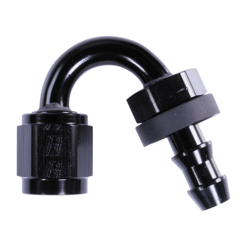 Russell 4AN Twist-Lok 150 Degree Hose End - Black