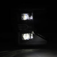AlphaRex 20-22 Ford F-250/350/450/550 SD LUXX-Series LED Proj Headlights Bk w/Acv Light SS & SBDRL