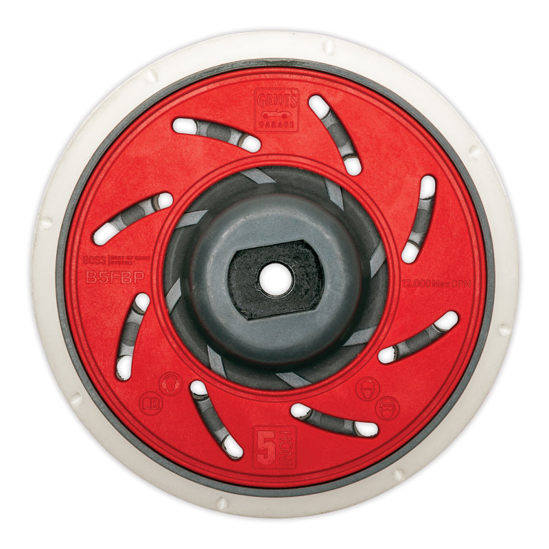 Griots Garage BOSS 5in Fanned Orbital Backing Plate