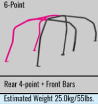 Cusco Safety21 4/5-Pssgr 6-PT BLK DASH-ESCAPE Roll Cage Subaru STi GVB 11-14 (S/O/No Cancel)
