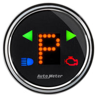 Autometer Designer 2-1/16in Chrome Domed Lens Black Dial PRNDL Gauge