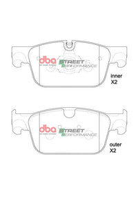 DBA 19-22 Volvo S60 (322mm Front Rotor) Rotor Front SP Performance Brake Pads