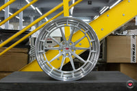 Vossen LC3-04 3pc 22x9.5/5x130/ET50 - Brushed Ctr/Polish Lip Wheel - (Bentley Continental - Front)