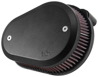 K&N 00-16 Harley-Davidson Street Metal Intake System Flare Black