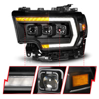 ANZO 19-24 RAM 2500/3500 Z-Series Full LED Proj Headlights DRL/Init/SeqSig - Pass. Side ONLY