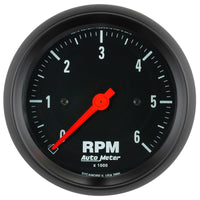 Autometer Z-Series 3-3/8in. 0-6K RPM In-Dash Tachometer Gauge