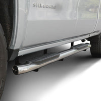 Westin 2014-2018 Chevy Silverado 1500 Crew Cab PRO TRAXX 5 Oval Nerf Step Bars - SS