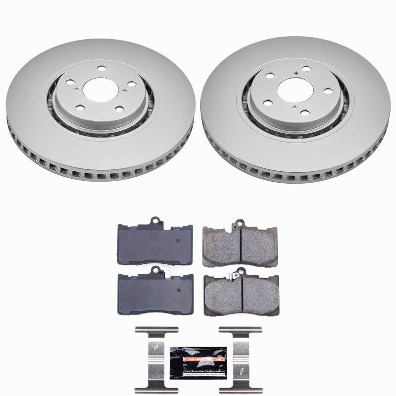 Power Stop 07-11 Lexus GS350 Front Z23 Coated Brake Kit