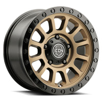 ICON Hulse 18x9 / 5x150 / 25mm / 6in BS Satin Bronze w/ Gloss Black Lip