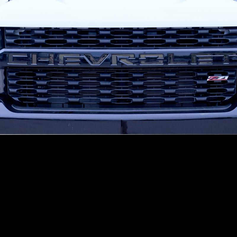 Putco 19-20 Chevy Colorado - Grille Letters - Black Platinum Chevrolet Letters