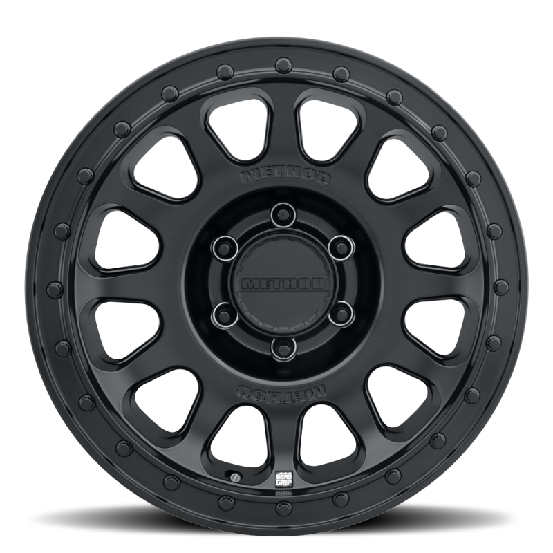 Method MR709 HD Bead Grip 20x9in / ET12 / 8x180 BP / 124.1mm Bore - Black Wheel