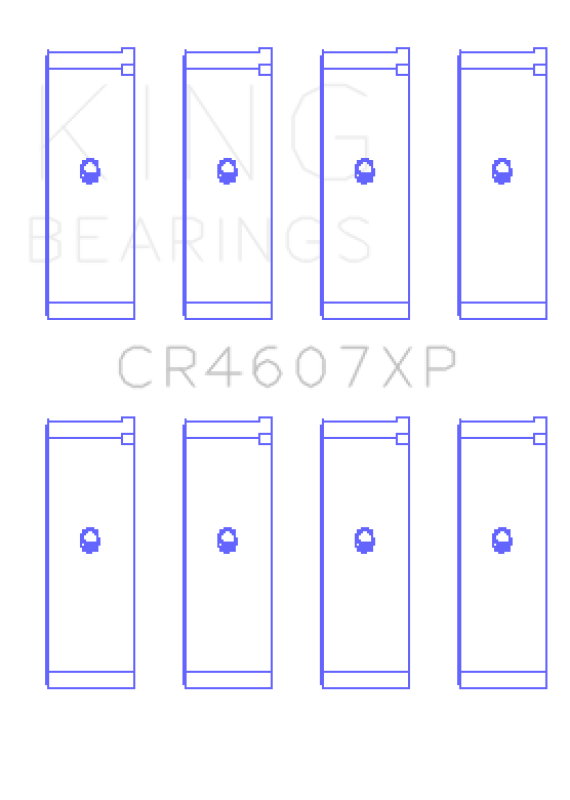 King Engine Bearings Mitsubishi 4G94 (Size 0.26) Connecting Rod Bearing Set