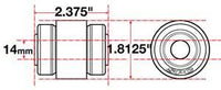 SPC Performance Flex Joint xAxis Jeep JK Rear UCA 14mm X 2 X 1.8125