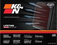 K&N Replacement Air Filter CHEV CAVALIER 95-05, PONTIAC SUNFIRE 95-04