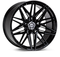 Vossen HF7 - 20x9.5 - ET22 - 5x120 - 64.1 - DEEP - GB - GLOSS BLACK