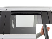 WeatherTech 21-26 Cadillac Escalade-ESV Rear Rear Side Window Deflectors - Matte Blk