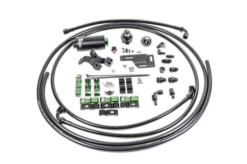 Radium Engineering Mitsubishi EVO 1-6 Fuel Hanger Plumbing Kit - Microglass Filter