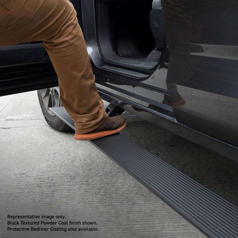 RealTruck 16-23 Toyota Tacoma CrewMax Cab 4dr VoltStep Electric Running Board Kit - Bedliner Coating