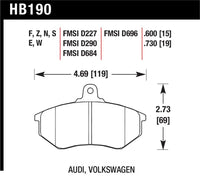 Hawk HP+ Street Brake Pads