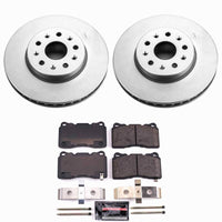 Power Stop 14-19 Cadillac CTS Front Z23 Coated Brake Kit
