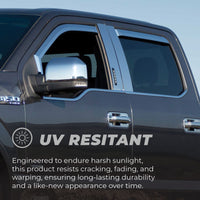 Putco 10-20 RAM 2500/3500 - Set of 2 (Fronts Only) - Excl Reg Cab Element Chrome Window Visors