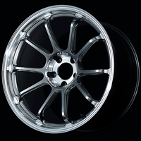 Advan RZ-DF2 19x10.5 / +24 Offset / 5x114.3 / 73mm Bore / Diamond Cut and Hyper Platinum Black