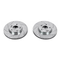 Power Stop 07-09 Hyundai Santa Fe Front Evolution Drilled & Slotted Rotors - Pair