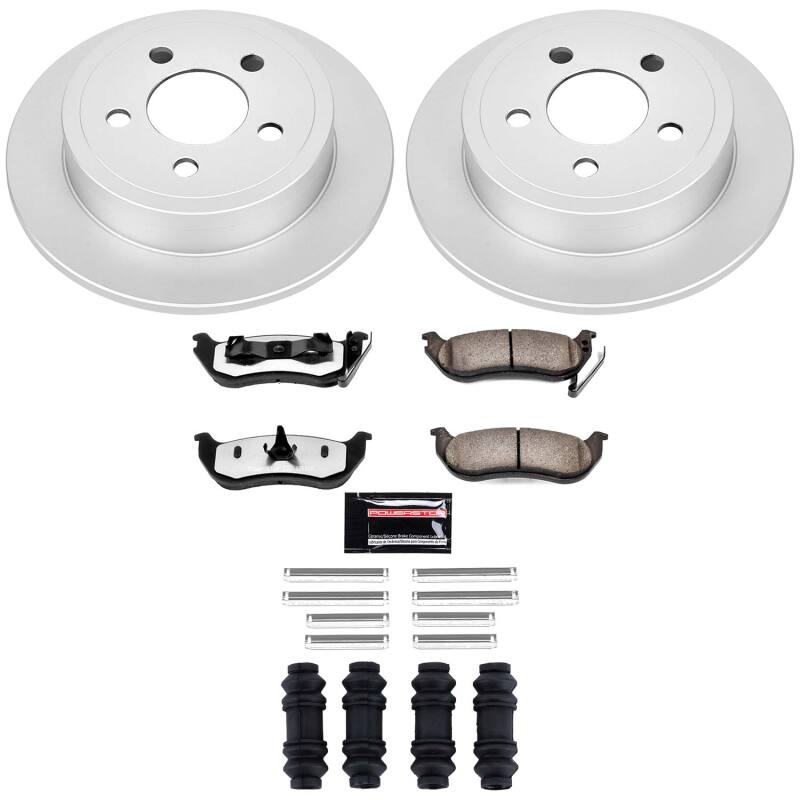 Power Stop 03-07 Jeep Liberty Rear Z36 Coated Truck & Tow Brake Kit