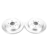 Power Stop 13-18 Cadillac ATS Rear Evolution Drilled & Slotted Rotors - Pair