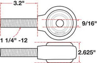 SPC Performance xAxis Rod End Ball Joint